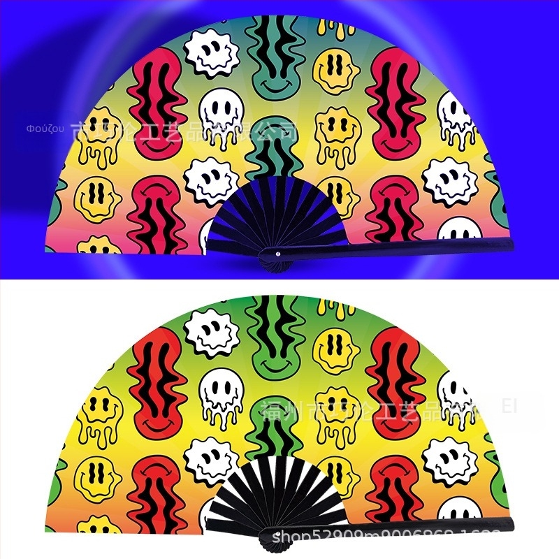 Αναδιπλόμενος ανεμιστήρας από μπαμπού, κινεζικού στυλ, 13 ράβδοι, για διασκέδαση