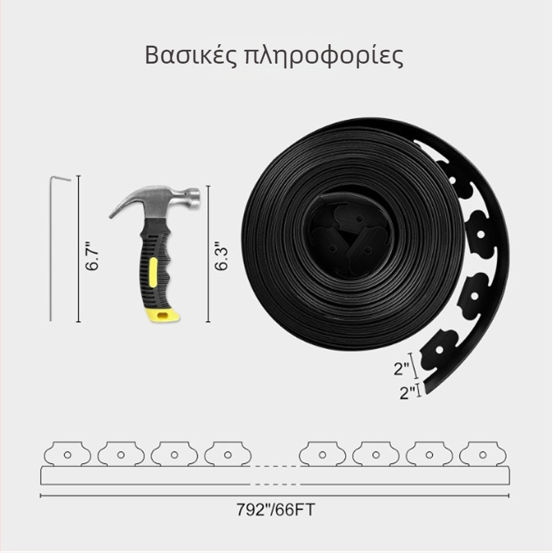 L-σχήματος καουτσουκ φράχτης-διαχωριστής τοπίου για γκαζόν και κήπους, τριών τεμαχίων - μάρκα Yao Kun Biao