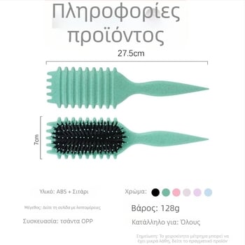 Βούρτσα styling για ορισμό μπούκλας – ABS, χτένα κυρλίνγκ, Color ode