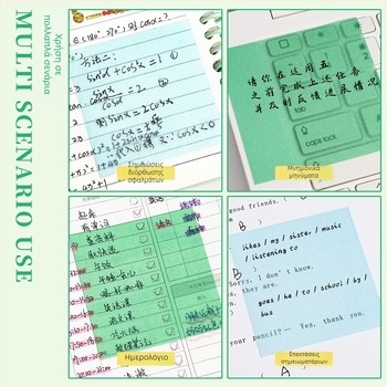 Στυλ τούβλου σημειώσεις κολλώδεις και ετικέτες υπενθύμισης, κόλλα: Ναι, Μάρκα: yj, Διαφανείς ετικέτες, Κατάσταση IP: Μη εξουσιοδοτημένο