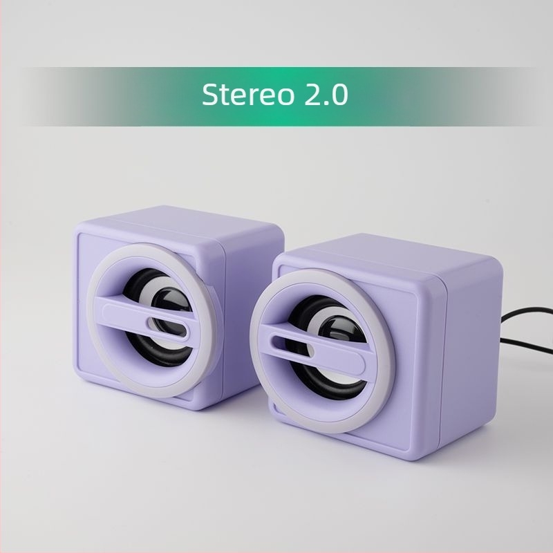 Dang chew Επιτραπέζιοι ηχείοι υπολογιστή, 2.0 κανάλια, ενσύρματη σύνδεση 3,5 mm, βαρύ μπάσο, υψηλή ένταση ήχου, υψηλή ποιότητα