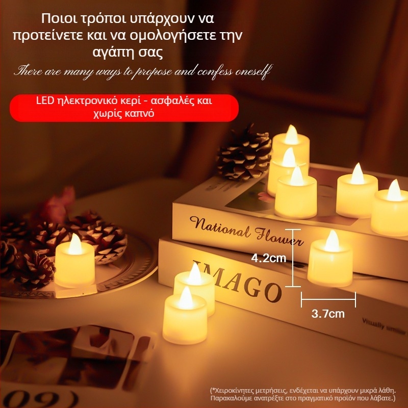 LED κερί για αρωματοθεραπεία με δισκία κεριού, κερί σόγιας ανάμικτο (Μάρκα: Άλλο; Τύπος: δισκία κεριού για αρωματοθεραπεία; Άδεια IP: Όχι)