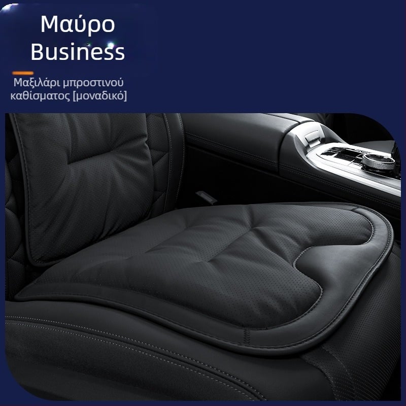 Μαξιλάρι καθίσματος αυτοκινήτου για όλες τις εποχές, δέρμα μικροϊνών, γέμισμα από βελούδινο βαμβάκι, συμβατό με Mercedes-Benz και BMW, πίσω μονοκόμματο μαξιλάρι