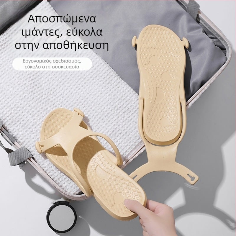 Unisex Αναδιπλούμενες παντόφλες EVA – EVA επάνω μέρος και σόλα, Injection-Molded σόλα, 400 g