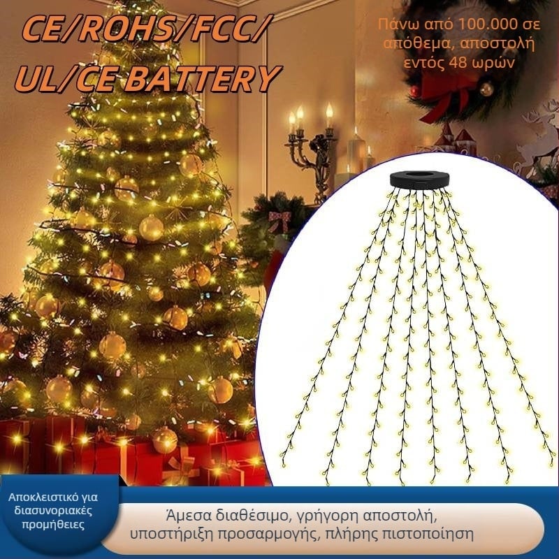 LED εξωτερικά αδιάβροχα Χριστουγεννιάτικα φώτα LM0053 – 3000 lm, USB τροφοδοσία, ≤36 V, IP65