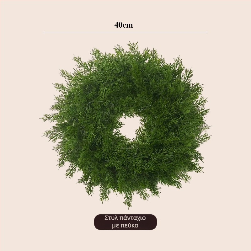 Χριστουγεννιάτικο στεφάνι, υλικό πλαστικό, μοντέρνο μινιμαλιστικό στυλ, χειροποίητο, μάρκα Other