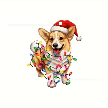 Ακρυλικό Χριστουγεννιάτικο διακοσμητικό σκύλου για αυτοκίνητο, εσωτερικό κρεμαστό, μοντέρνο στυλ