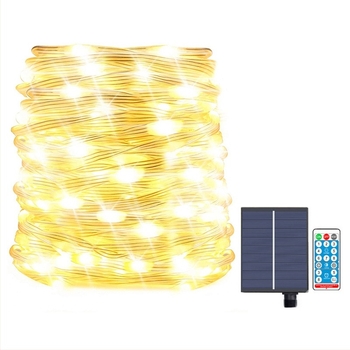 Ηλιακή LED γιρλάντα με 200 LED, IP65, 240 lm, μοντέλο LMXF-019