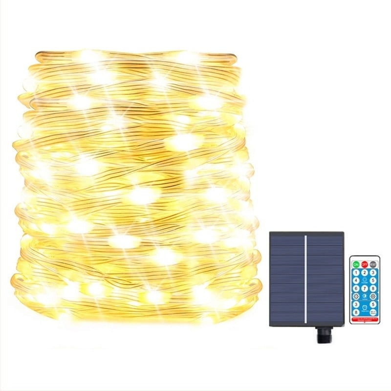 Ηλιακή LED γιρλάντα με 200 LED, IP65, 240 lm, μοντέλο LMXF-019
