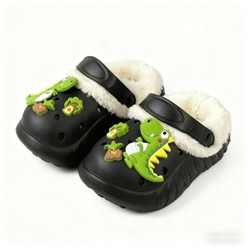 Παιδικά Slip-On παπούτσια με οπές, επένδυση φλίς, παχύ πέλμα, αύξηση ύψους, για κορίτσια