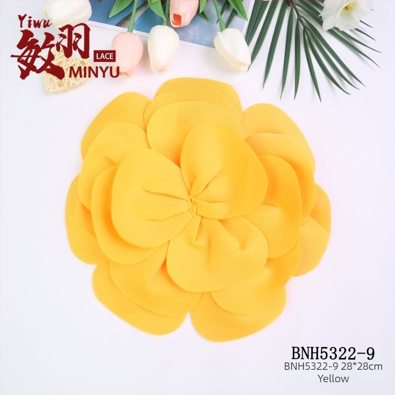 Minyu DIY διακοσμητικές εφαρμογές με λουλούδια για ρούχα – πολυεστερικές εφαρμογές για παλτά, φορέματα και μπλούζες