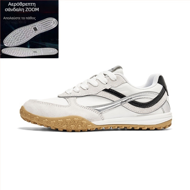 Γνήσια δερμάτινα επίπεδα παπούτσια με αντιολισθητική σόλα από καουτσούκ, ανθεκτικά στη φθορά και στη στρέψη, ελαφριά, φθινοπωρινά για γραφείο και καθημερινή χρήση