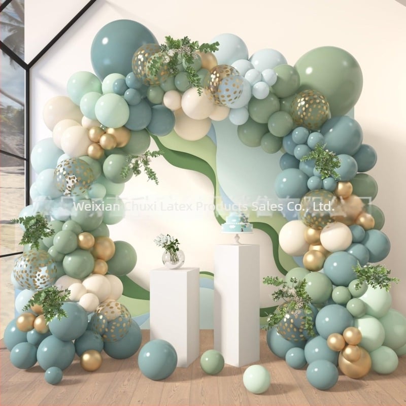 Σετ διακόσμησης μπαλονιών λατέξ της UABU – στρογγυλά διακοσμητικά μπαλόνια, μοντέλο X423200