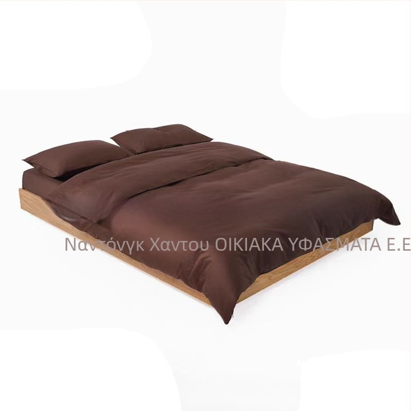 Σετ παπλωματοθήκης με δύο μαξιλαροθήκες, συνθετικές ίνες, απλό ύφανση, 110 g/m², αντιδραστική εκτύπωση και βαφή, βορειοευρωπαϊκό στυλ