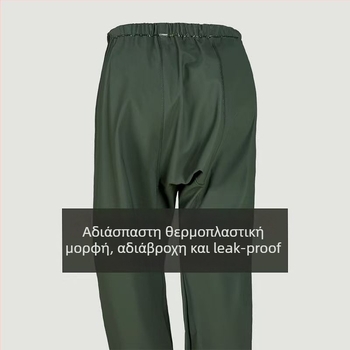 Πόντσο βροχής από πλεκτό ύφασμα, παχύ, με επίστρωση PVC, για ενήλικες