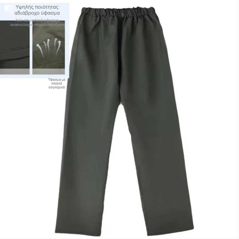 Πόντσο βροχής από πλεκτό ύφασμα, παχύ, με επίστρωση PVC, για ενήλικες