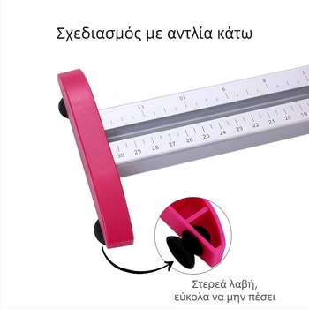 Xiaowen Μετρητής Μπαλονιών, μεταλλικός, σχεδιασμός σε μορφή χάρακα, εργαλείο μέτρησης μπαλονιών με αφαίρετο εξάρτημα
