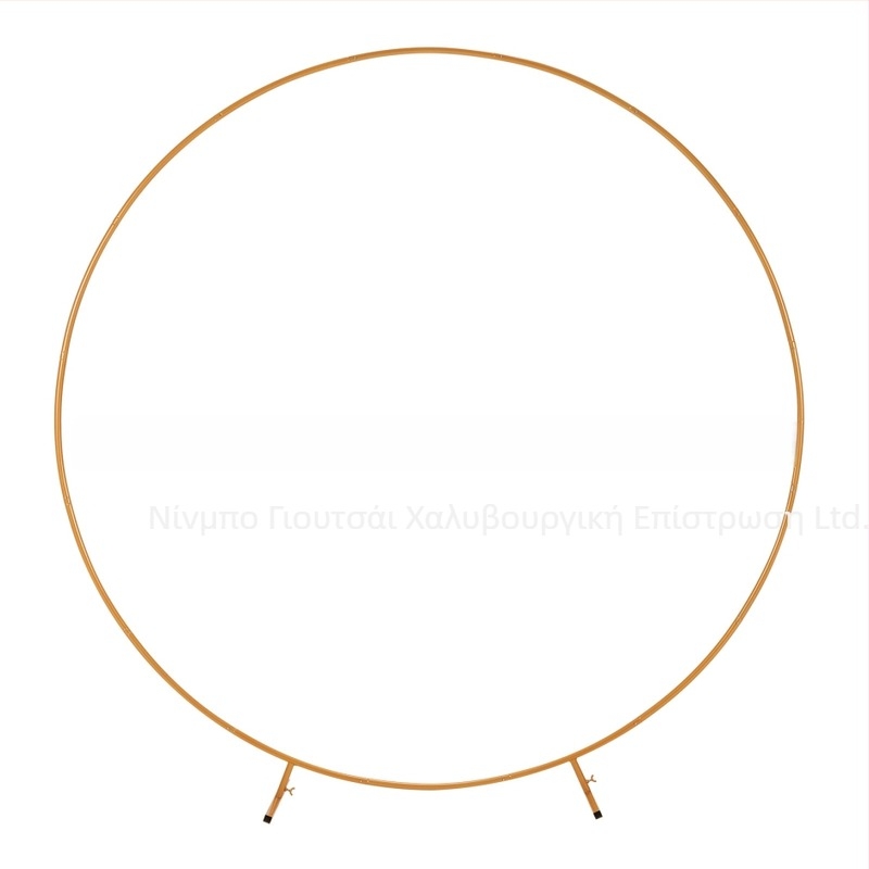 Σιδερένιο σταντ κυκλικής αψίδας για φόντο γάμου, γαμήλια διακόσμηση με αψίδα