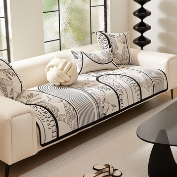 Μαξιλάρι καναπέ από Chenille, ριγέ σχέδιο, κατάλληλο για τρίθεσιο, μοντέρνο μινιμαλιστικό στυλ, προσαρμόσιμο