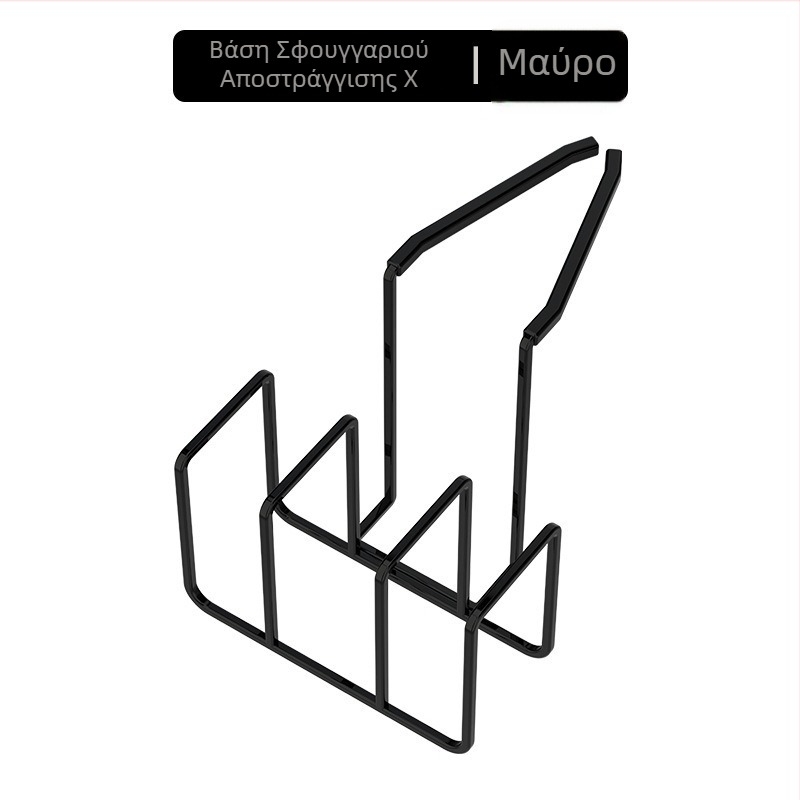 Οργανωτής νεροχύτη κουζίνας με θήκη για σφουγγαριών και πετσέτες πιάτων, πολυχρηστικό ράφι αποστράγγισης, από σίδηρο και σιλικόνη