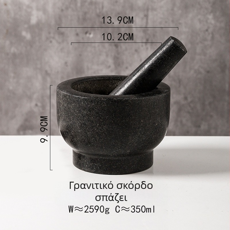 Γουδί για σκόρδο, παραδοσιακό χειροποίητο πολυλειτουργικό εργαλείο για σκόρδο και φάρμακα