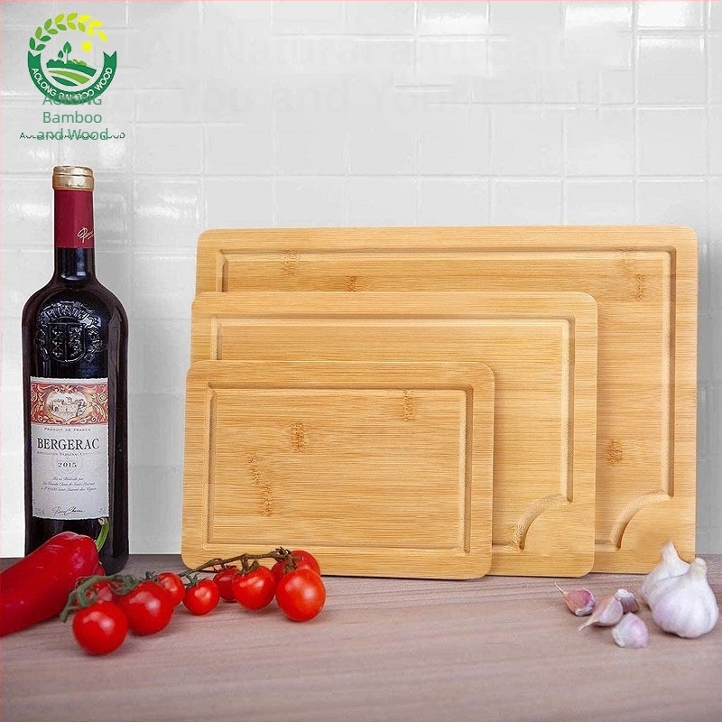 Πίνακας κοπής από μπαμπού – Aolong Bamboo, αντιβακτηριακός, ανθεκτικός στη μούχλα, αντιολισθητικός για την κουζίνα