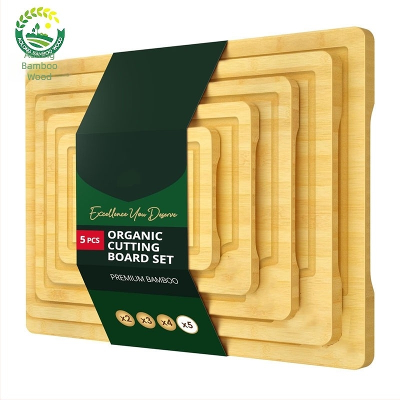 Πίνακας κοπής από μπαμπού – Aolong Bamboo, αντιβακτηριακός, ανθεκτικός στη μούχλα, αντιολισθητικός για την κουζίνα