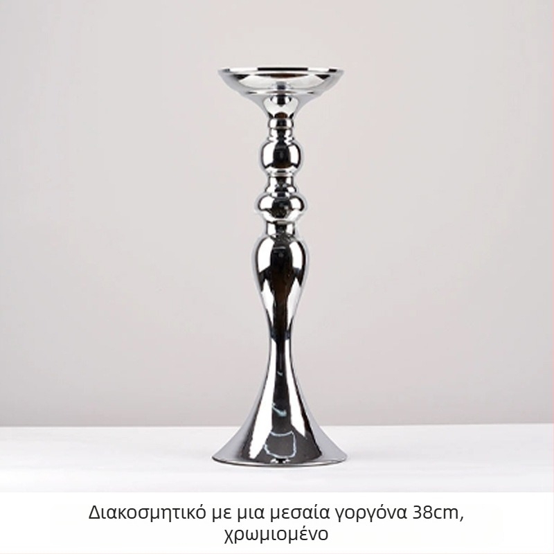 Mermaid Display Stand — Βάση Προβολής Γοργόνας, Ανοξείδωτο Κηροπήγιο και Βάζα Λουλουδιών, Μοντέρνος Γάμου Διακόσμηση