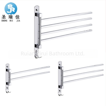 Ράφι πετσετών διπλού επιπέδου από ανοξείδωτο ατσάλι και κράμα ψευδάργύρου, χρωμιωμένη επιφάνεια, φόρτιση 10 kg, περιστροφή 180°