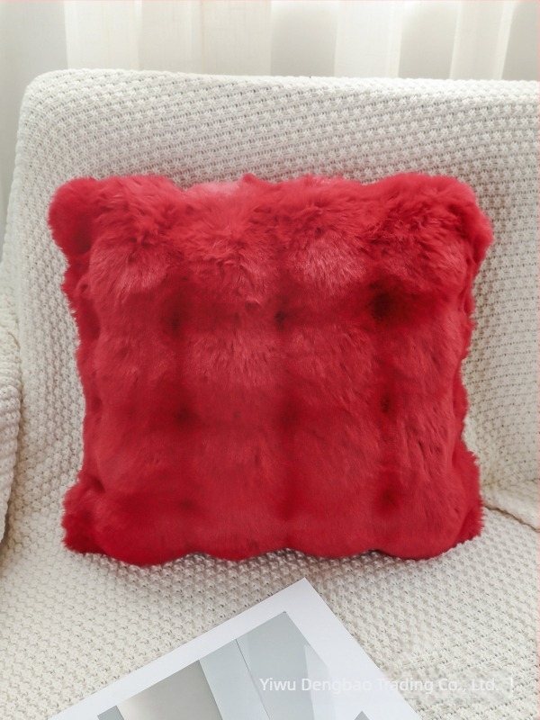 Μονοπλευρό βελούδινο μαξιλάρι για σαλόνι και γραφείο, πολυεστέρας, μοντέρνο μινιμαλιστικό στυλ, χώρος: σαλόνι, διαθέσιμη προσαρμογή