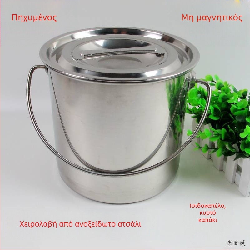 Κατσαρόλα σούπας από ανοξείδωτο ατσάλι 201, χωρητικότητα 2.1–3 L, μοντέλο 201, με καπάκι