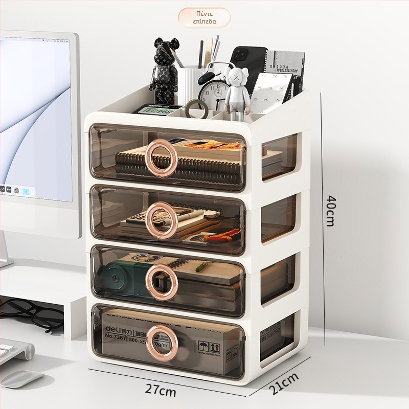 Κοσμητικό κουτί αποθήκευσης με διαφανή συρτάρια – πλαστικός επιτραπέζιος οργανωτής για μακιγιάζ και περιποίηση δέρματος, Yunshina, Jieyang, 2023