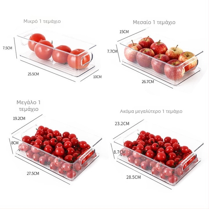 Κουτί αποθήκευσης ψυγείου για φρούτα και λαχανικά, πλαστικό τροφίμων, απλό στυλ, οργάνωση κουζίνας