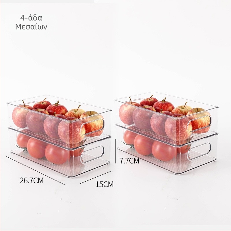 Κουτί αποθήκευσης ψυγείου για φρούτα και λαχανικά, πλαστικό τροφίμων, απλό στυλ, οργάνωση κουζίνας