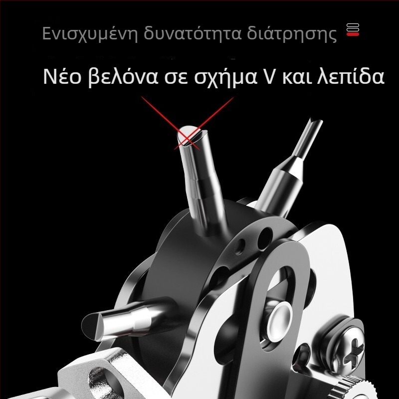 Delixi εργαλεία διάτρησης οπών για ζώνες και λουράκια ρολογιών, ανοξείδωτο ατσάλι, βάρος 0.35