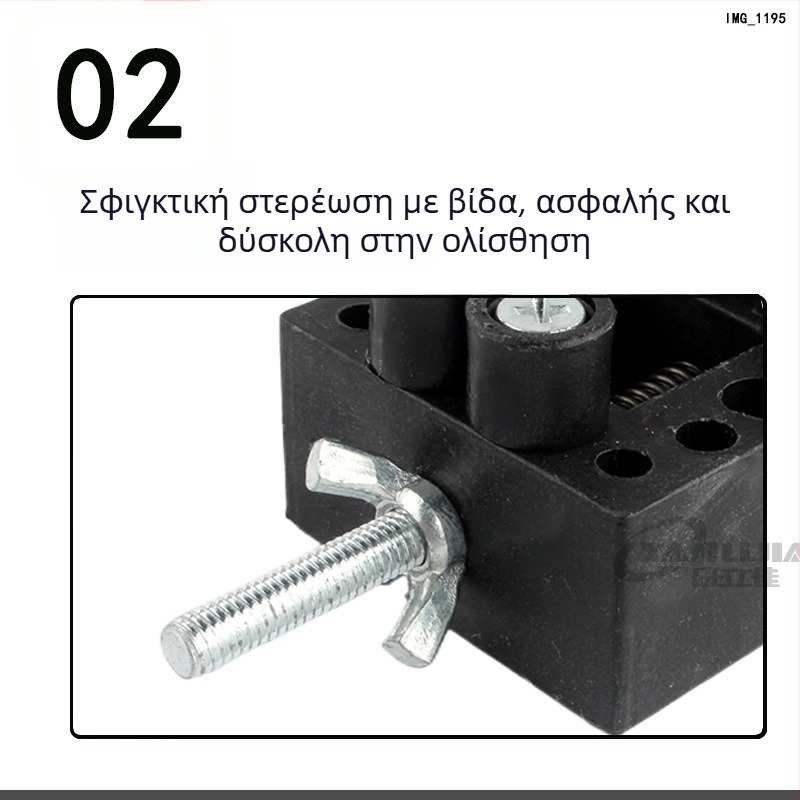 Μίνι σφιγκτήρας πάγκου για DIY διάτρηση και γυάλισμα – κατάλληλο για πυρήνα ροδάκινου, χάντρες, κοσμήματα, ρολόγια; υλικό: πλαστικό; βάρος 0.2