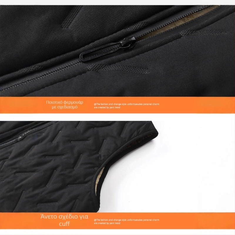 Γιλέκο φλις με σταθερό γιακά, φερμουάρ, επένδυση πολυεστέρα, πλαϊνά τσέπες