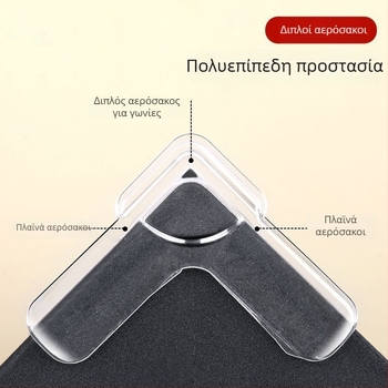 Αντι-σύγκρουσης προστατευτικό γωνίας για παράθυρα με εσωτερικό άνοιγμα, αλουμινένιο πλαίσιο Broken-Bridge, ορθογώνιο σχήμα, μαλακό προστατευτικό μαξιλαράκι γωνίας, 1 τεμάχιο