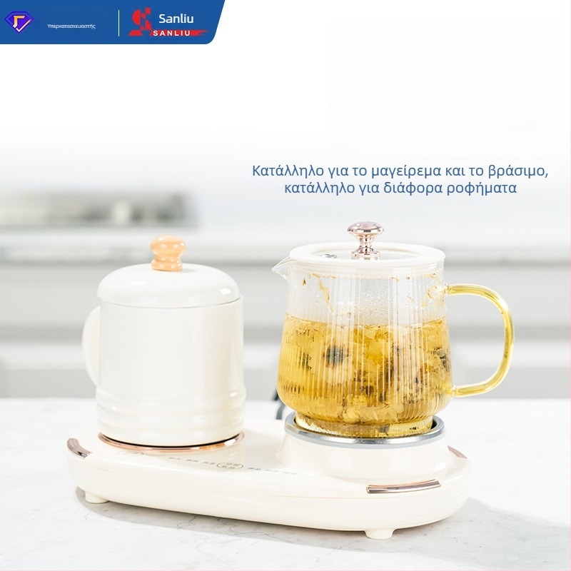 Τσαγιέρα Υγείας με γυάλινο σώμα, έλεγχο αφής, 220V, 15-360W, εξυπηρετεί 1-2 άτομα