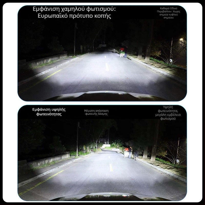 K12 LED προβολέας αυτοκινήτου με διπλό χαλκού σωλήνα, εμπρός φως, 120W, 16000lm, 12V, IP68