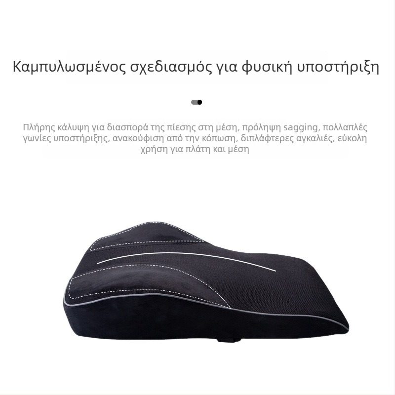 Μαξιλάρι από αφρό μνήμης με βελούδινο κάλυμμα, μονόχρωμο, πλέξη με συγκόλληση, μοντέρνο στυλ απλότητας