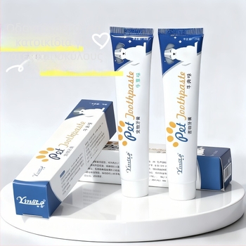 Οδοντόκρεμα για κατοικίδια – Φρεσκάρισμα αναπνοής – Dama – κατάλληλη για γάτες και σκύλους – γεύσεις βοείου κρέατος και μέντας