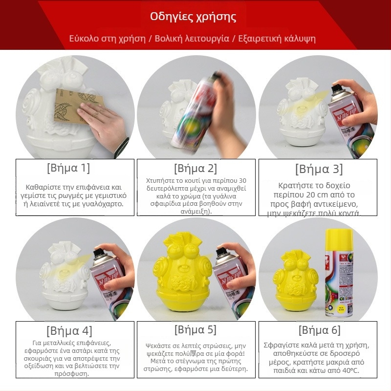 Wesley Χειροκίνητο Σπρέι Βαφής - Πένα Επισκευής Γρατζουνιών για Αυτοκίνητα και Ποδήλατα, Αυτοβαφή