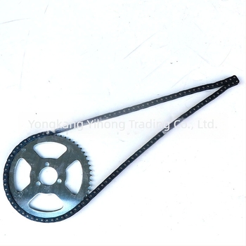 Orge γρανάζι-αλυσίδα μετάδοσης για 49cc δίχρονο κινητήρα, 118 συνδέσμοι, T8F