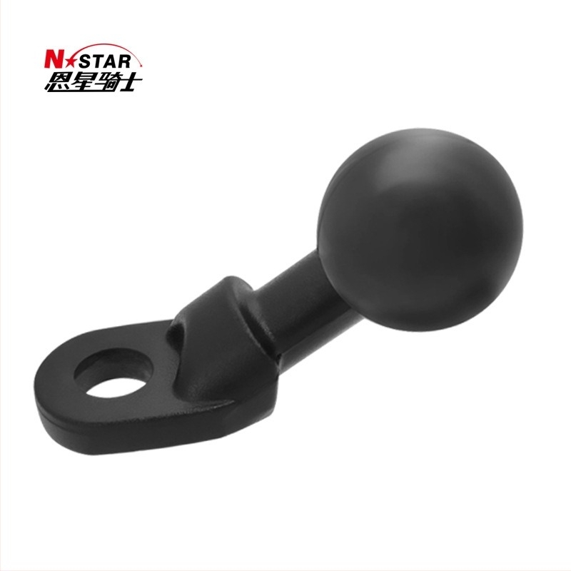 N-STAR Universal βάση κινητού τηλεφώνου για μοτοσικλέτα με σταθερή σφαιρική κεφαλή, μοντέλο Crooked Head