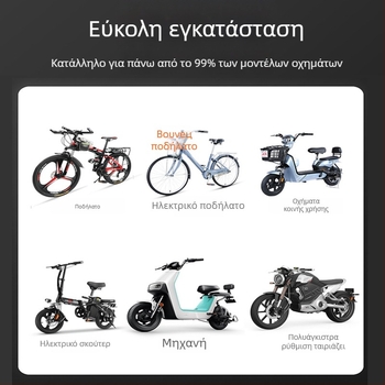 Mojiosaurus καθολικός μικρός στρογγυλός κοίλος καθρέφτης οπισθοπορείας για ηλεκτρικά οχήματα, μοτοποδήλατα και ποδήλατα – γρήγορη αποδέσμευση στερέωσης