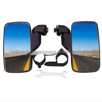 Αντάπτορας καθρέπτη μοτοσικλέτας για τιμόνι, 44–50 mm, σετ 2 τεμάχια, πλαστικό, στρογγυλός καθρέπτης, εγκατάσταση με οδοντωτή σύνδεση