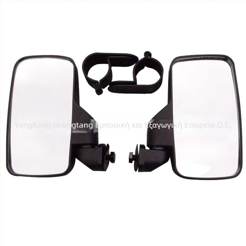 Αντάπτορας καθρέπτη μοτοσικλέτας για τιμόνι, 44–50 mm, σετ 2 τεμάχια, πλαστικό, στρογγυλός καθρέπτης, εγκατάσταση με οδοντωτή σύνδεση