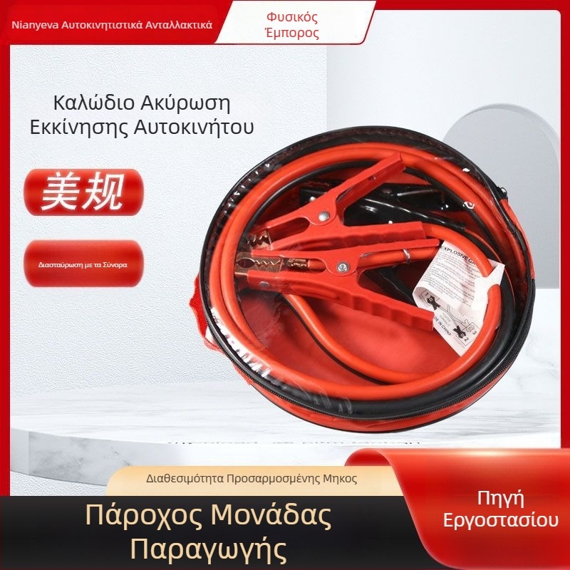 Js-02 Κιτ booster καλωδίου αυτοκινήτου για εκκίνηση σε περίπτωση ανάγκης, με κλιπ μπαταρίας, Κωδικός 023, Συμβατά μοντέλα: Γενικά, Πεδίο εφαρμογής: παροχή έκτακτης ισχύος αυτοκινήτου