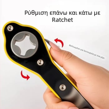 Κλειδί εξοικονόμησης ενέργειας για ανύψωση αυτοκινήτων, χειροκίνητος ράτσετ μοχλός για αλλαγή εφεδρικού ελαστικού